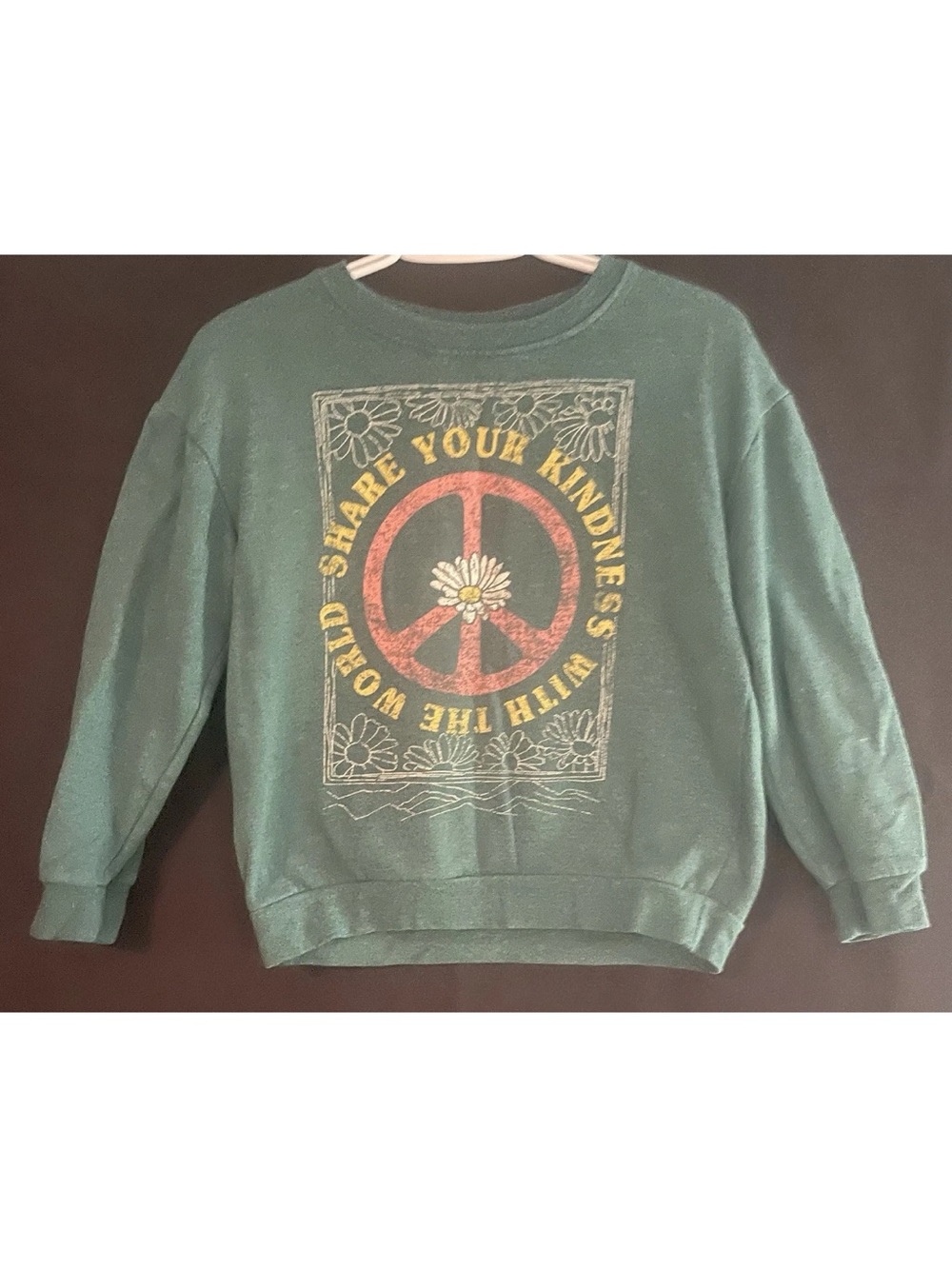 ArtClass “Your Kindness” Peace Sign Sweatshirt